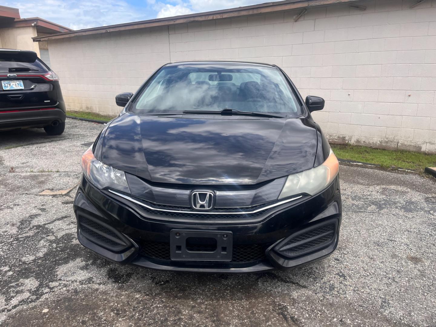 2014 BLACK HONDA CIVIC LX LX Coupe CVT (2HGFG3B5XEH) with an 2.3L L4 SOHC 16V engine, Continuously Variable Transmission transmission, located at 8101 E. Skelly Dr., Tulsa, OK, 74129, (918) 592-3593, 36.121891, -95.888802 - Photo#3